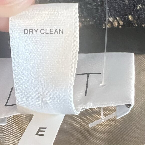 Ann Taylor Loft Pleated Mid Skirt Size 14 Black Lace Cocktail Gothic New - Picture 10 of 10